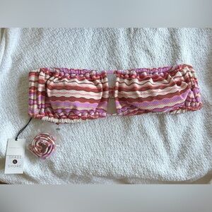 Striped Bandeau Bikini Top Shade & Shore
